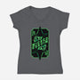 Green Witch Card-Womens-V-Neck-Tee-Studio Mootant