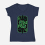 Green Witch Card-Womens-V-Neck-Tee-Studio Mootant