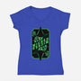 Green Witch Card-Womens-V-Neck-Tee-Studio Mootant