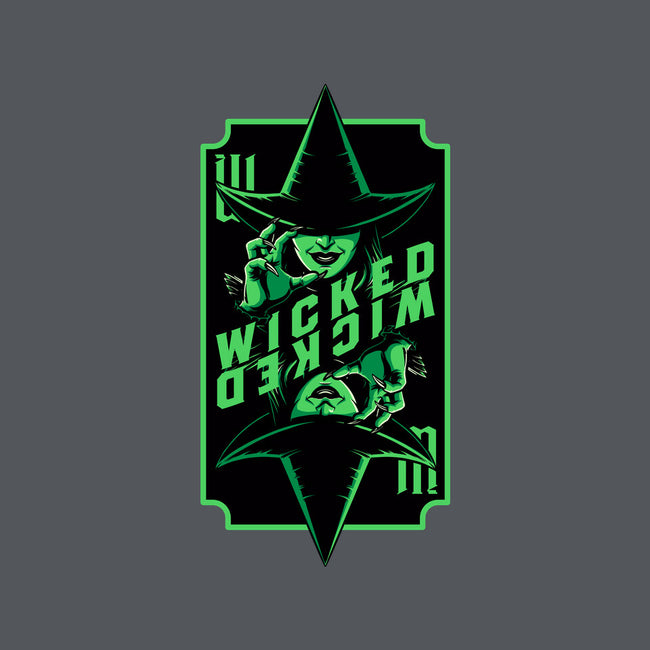 Green Witch Card-None-Polyester-Shower Curtain-Studio Mootant