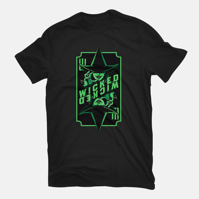 Green Witch Card-Womens-Fitted-Tee-Studio Mootant