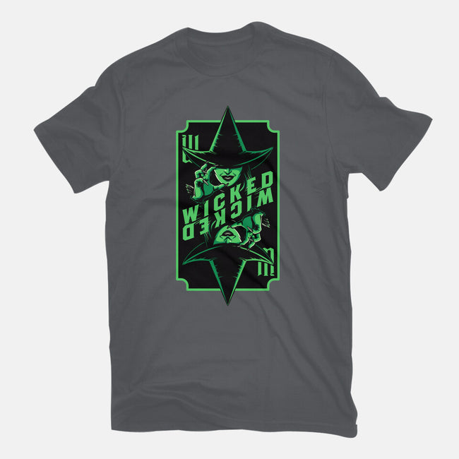 Green Witch Card-Unisex-Basic-Tee-Studio Mootant