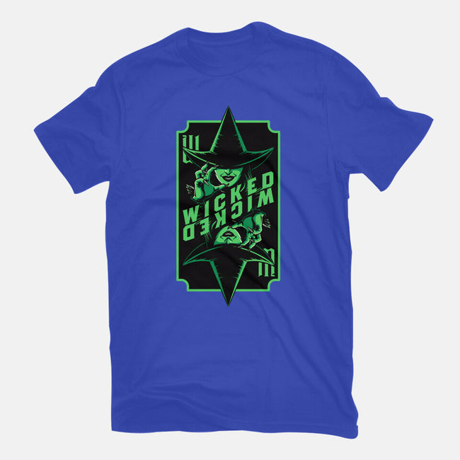 Green Witch Card-Womens-Basic-Tee-Studio Mootant