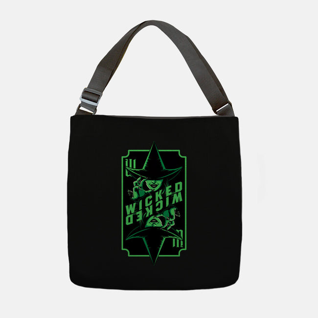 Green Witch Card-None-Adjustable Tote-Bag-Studio Mootant
