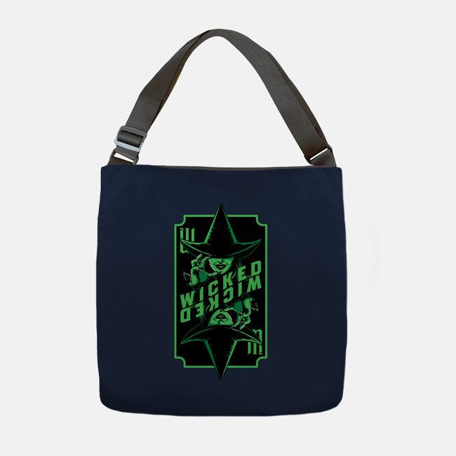 Green Witch Card-None-Adjustable Tote-Bag-Studio Mootant