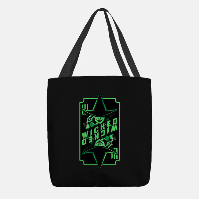 Green Witch Card-None-Basic Tote-Bag-Studio Mootant