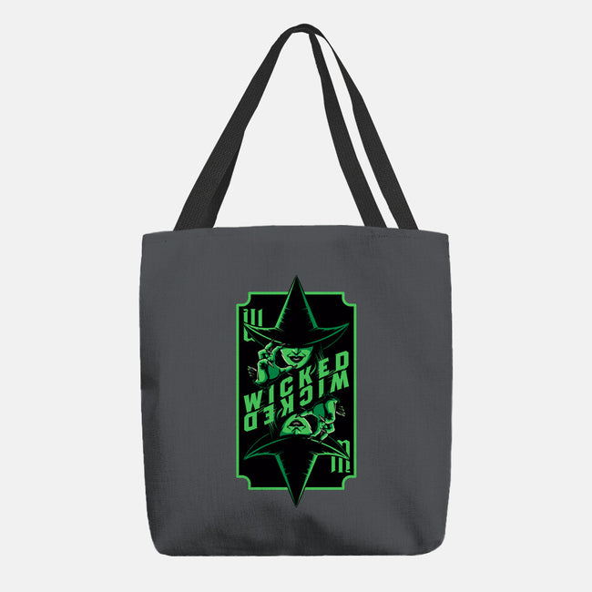 Green Witch Card-None-Basic Tote-Bag-Studio Mootant