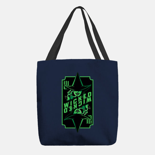 Green Witch Card-None-Basic Tote-Bag-Studio Mootant