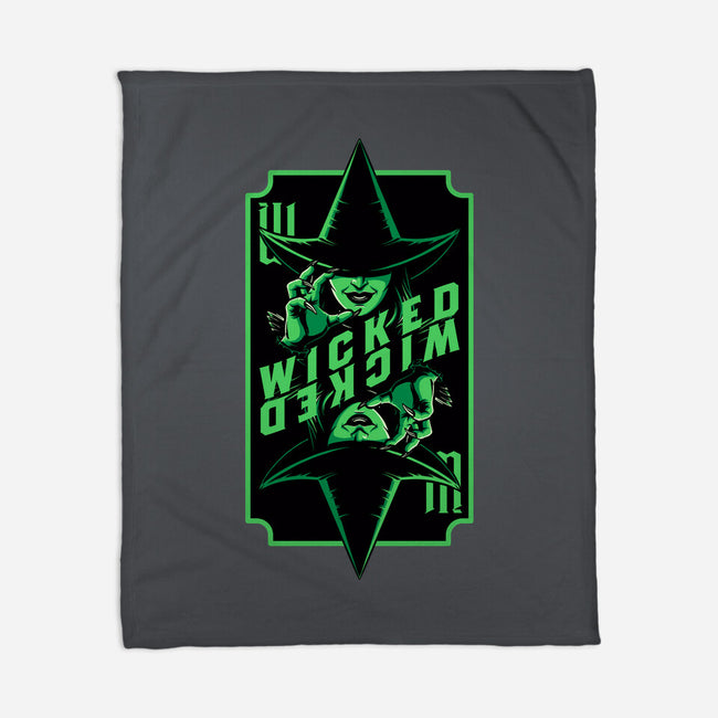 Green Witch Card-None-Fleece-Blanket-Studio Mootant