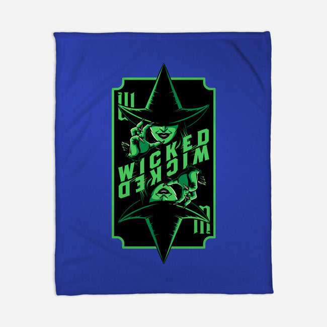 Green Witch Card-None-Fleece-Blanket-Studio Mootant