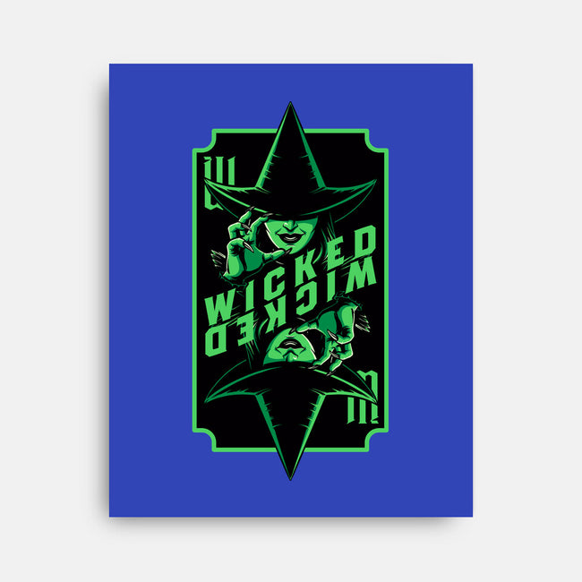 Green Witch Card-None-Stretched-Canvas-Studio Mootant