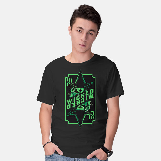 Green Witch Card-Mens-Basic-Tee-Studio Mootant