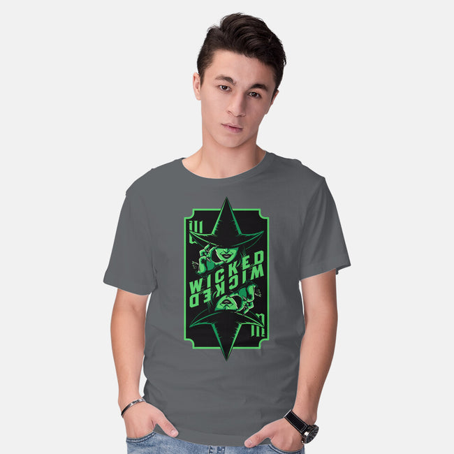 Green Witch Card-Mens-Basic-Tee-Studio Mootant