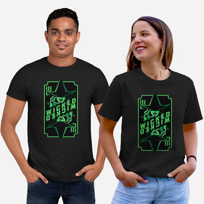 Green Witch Card-Unisex-Basic-Tee-Studio Mootant