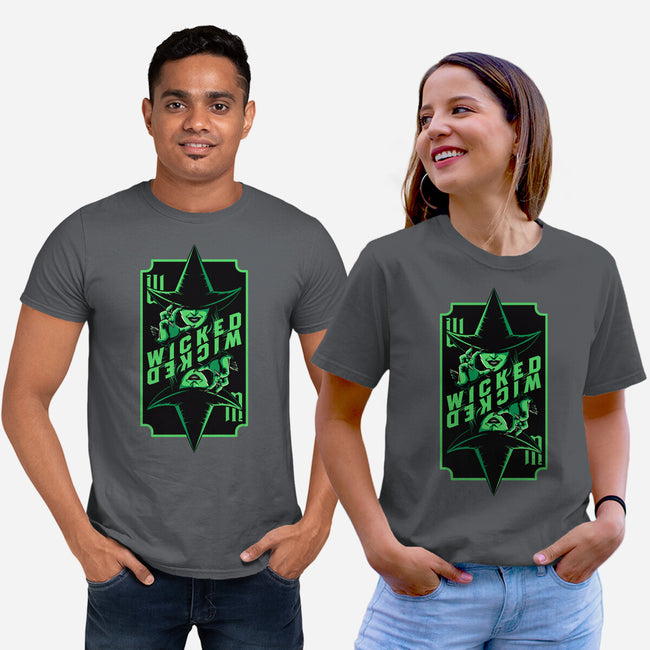 Green Witch Card-Unisex-Basic-Tee-Studio Mootant