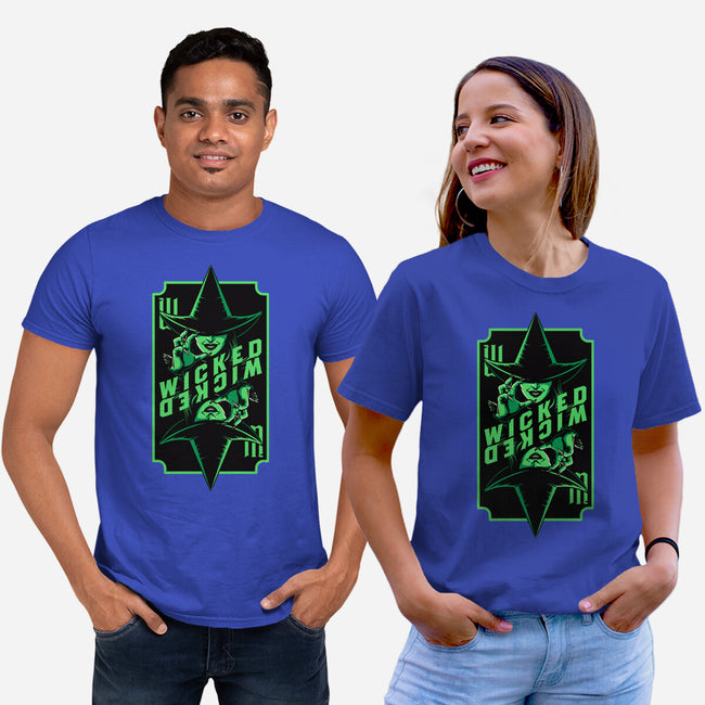 Green Witch Card-Unisex-Basic-Tee-Studio Mootant