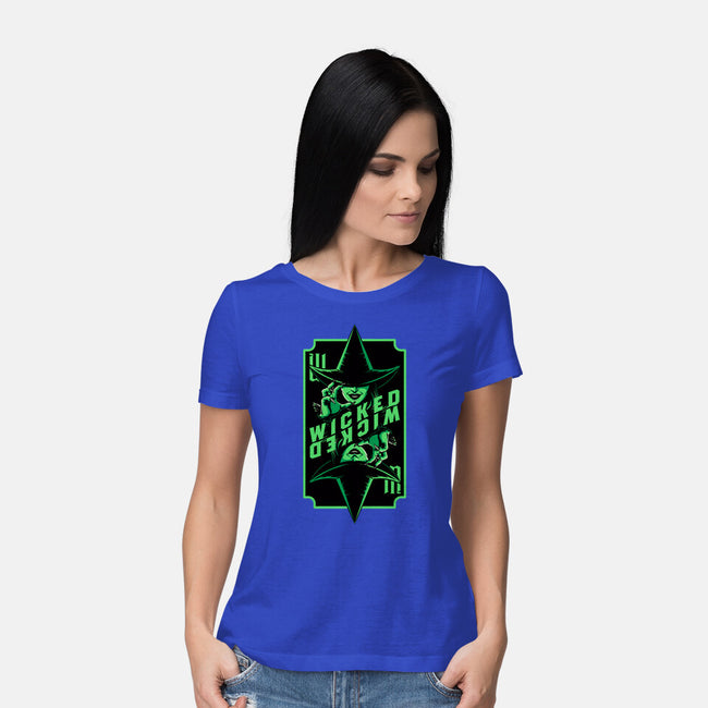 Green Witch Card-Womens-Basic-Tee-Studio Mootant