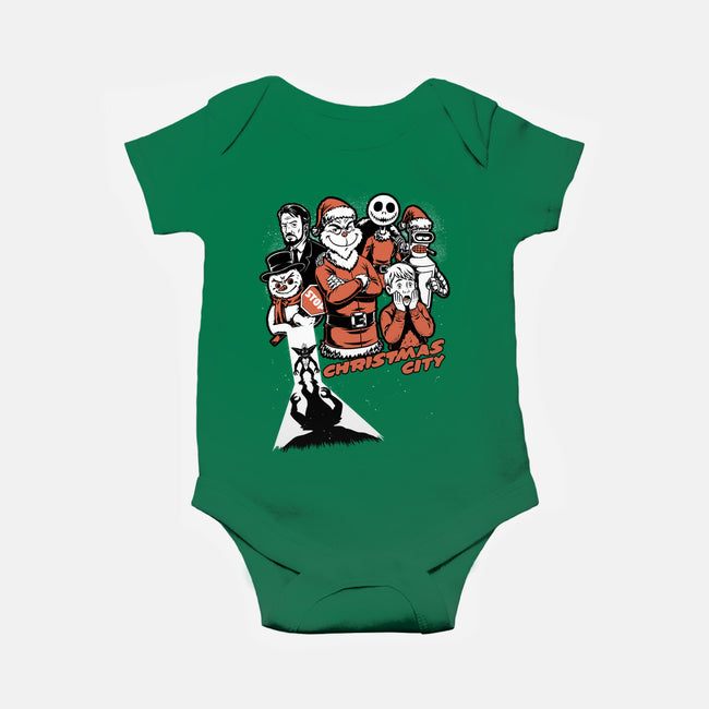 Christmas City Movie Poster-Baby-Basic-Onesie-Studio Mootant