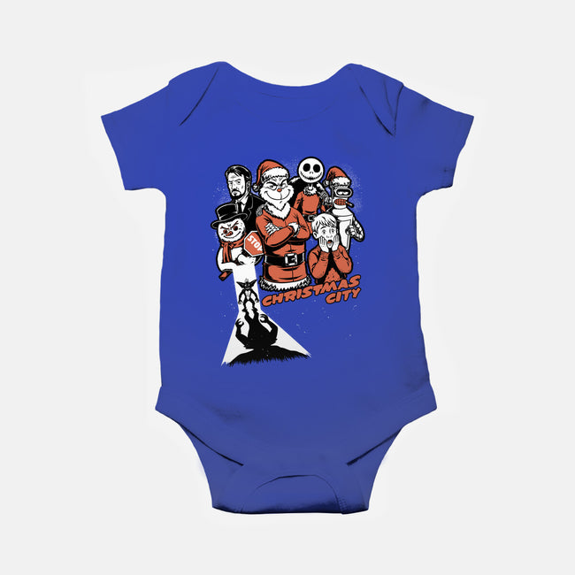 Christmas City Movie Poster-Baby-Basic-Onesie-Studio Mootant