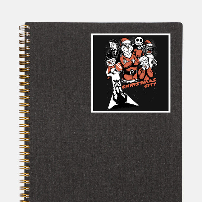 Christmas City Movie Poster-None-Glossy-Sticker-Studio Mootant