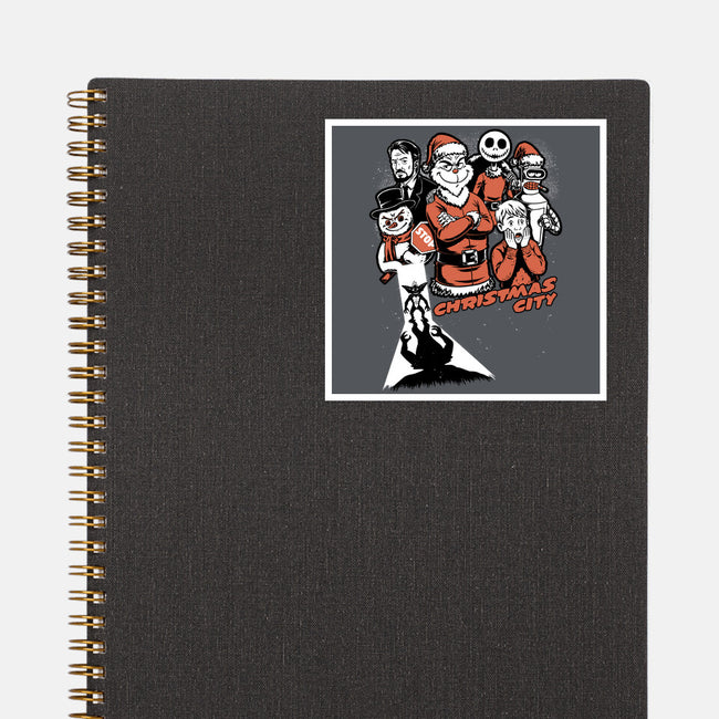 Christmas City Movie Poster-None-Glossy-Sticker-Studio Mootant