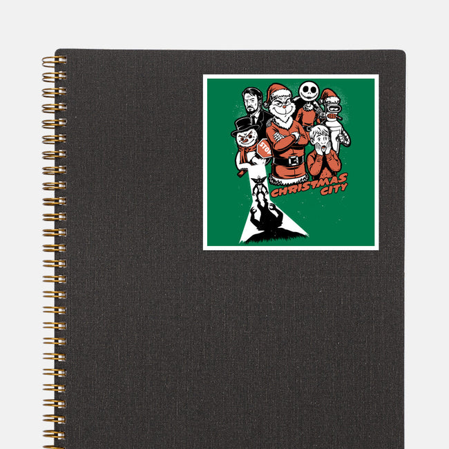 Christmas City Movie Poster-None-Glossy-Sticker-Studio Mootant