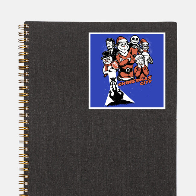 Christmas City Movie Poster-None-Glossy-Sticker-Studio Mootant