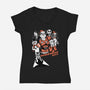 Christmas City Movie Poster-Womens-V-Neck-Tee-Studio Mootant