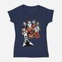 Christmas City Movie Poster-Womens-V-Neck-Tee-Studio Mootant