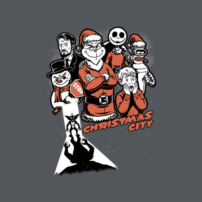 Christmas City Movie Poster-Womens-V-Neck-Tee-Studio Mootant