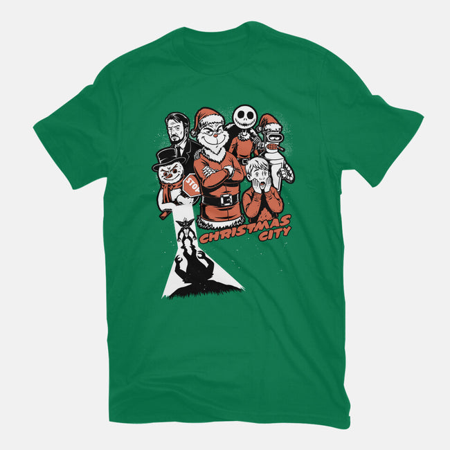 Christmas City Movie Poster-Mens-Basic-Tee-Studio Mootant