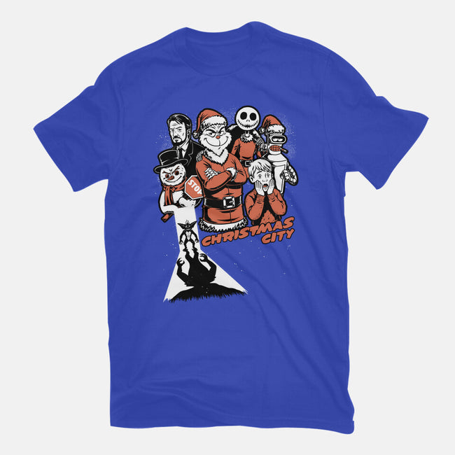 Christmas City Movie Poster-Unisex-Basic-Tee-Studio Mootant