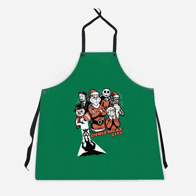 Christmas City Movie Poster-Unisex-Kitchen-Apron-Studio Mootant