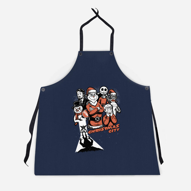 Christmas City Movie Poster-Unisex-Kitchen-Apron-Studio Mootant