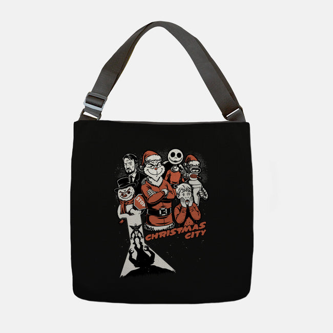 Christmas City Movie Poster-None-Adjustable Tote-Bag-Studio Mootant