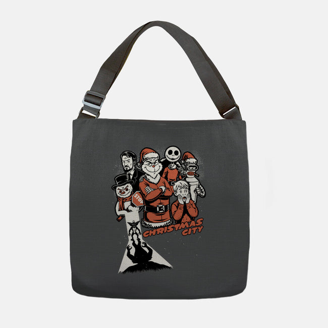 Christmas City Movie Poster-None-Adjustable Tote-Bag-Studio Mootant