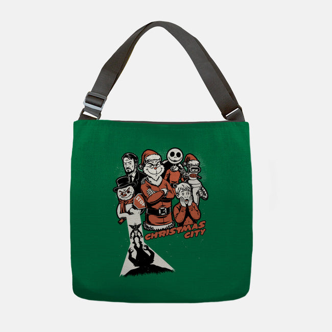 Christmas City Movie Poster-None-Adjustable Tote-Bag-Studio Mootant