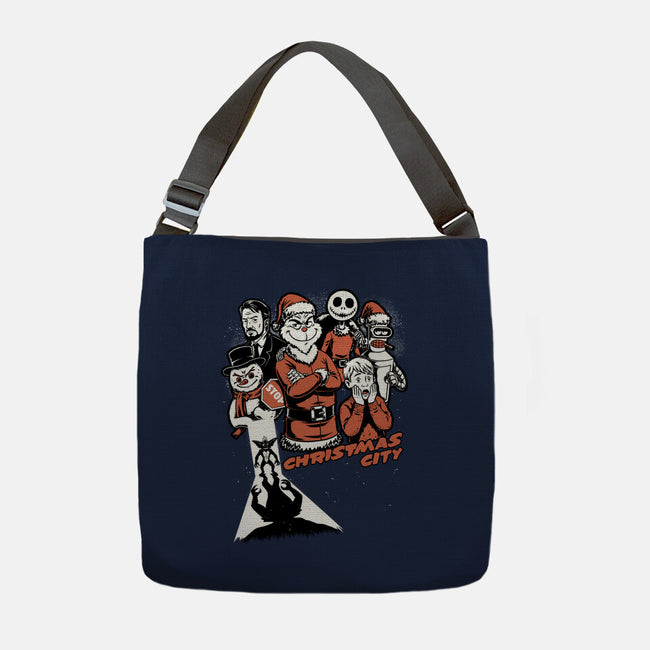 Christmas City Movie Poster-None-Adjustable Tote-Bag-Studio Mootant