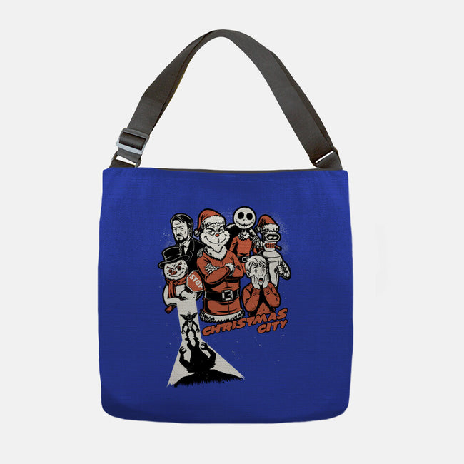 Christmas City Movie Poster-None-Adjustable Tote-Bag-Studio Mootant