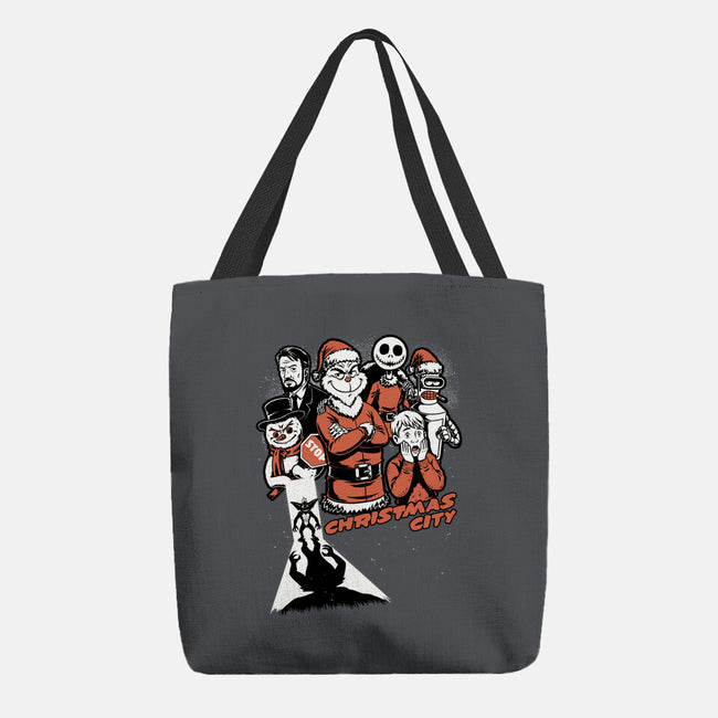 Christmas City Movie Poster-None-Basic Tote-Bag-Studio Mootant