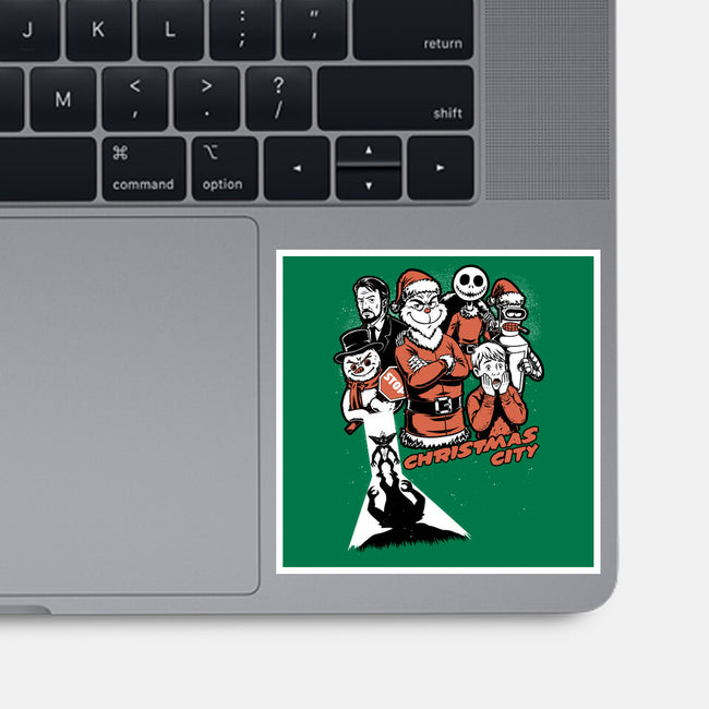 Christmas City Movie Poster-None-Glossy-Sticker-Studio Mootant