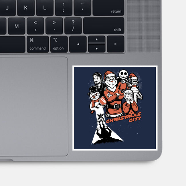 Christmas City Movie Poster-None-Glossy-Sticker-Studio Mootant