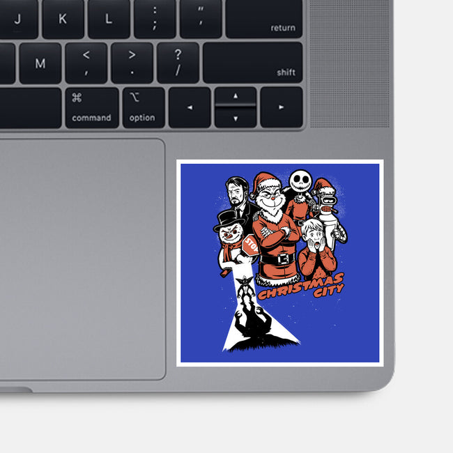 Christmas City Movie Poster-None-Glossy-Sticker-Studio Mootant