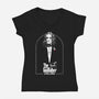 Godfather Of Metal-Womens-V-Neck-Tee-CappO