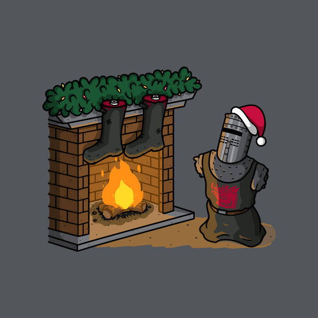 Black Knight Christmas-Mens-Long Sleeved-Tee-Raffiti