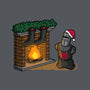 Black Knight Christmas-Mens-Long Sleeved-Tee-Raffiti
