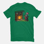 Black Knight Christmas-Womens-Fitted-Tee-Raffiti