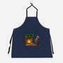 Black Knight Christmas-Unisex-Kitchen-Apron-Raffiti