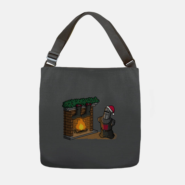 Black Knight Christmas-None-Adjustable Tote-Bag-Raffiti