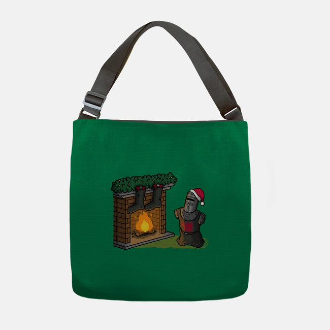 Black Knight Christmas-None-Adjustable Tote-Bag-Raffiti